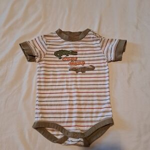 Gymboree boys 3-6 months Aligator bodysuit Safari Outback line 2007